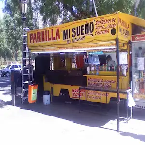 Bondiola sandwich at a Puerto Madero food stall