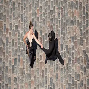 Tango dancers on a street in Buenos Aires