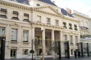 Facade of Duhau Palace, Buenos Aires